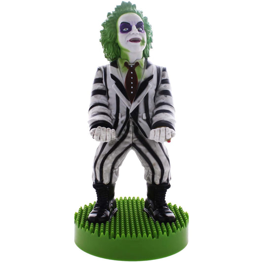 Exquisite Gaming: Warner Bros: Beetlejuice - Original Mobile Phone & Gaming Controller Holder  Device Stand  Cable Guys  Licensed Figure
