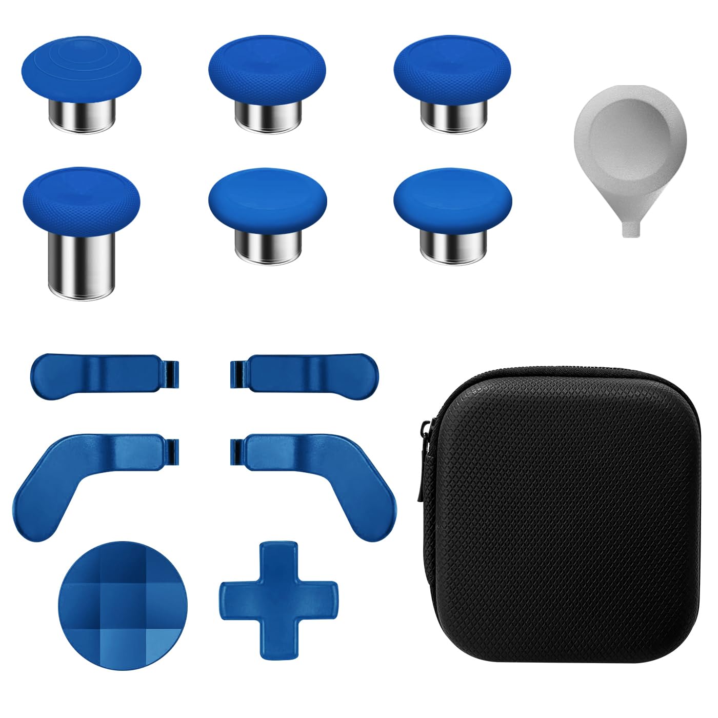 13 in 1 Metal Thumbsticks for Xbox fine design Series 2 Controller Accessories Parts for Xbox One fine design 2 Gaming Accessory Replacement Metal Mod 6 Swap Joystick 4 Paddles 2 D-Pads 1 Tool Blue