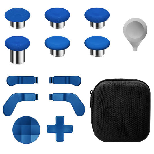 13 in 1 Metal Thumbsticks for Xbox fine design Series 2 Controller Accessories Parts for Xbox One fine design 2 Gaming Accessory Replacement Metal Mod 6 Swap Joystick 4 Paddles 2 D-Pads 1 Tool Blue