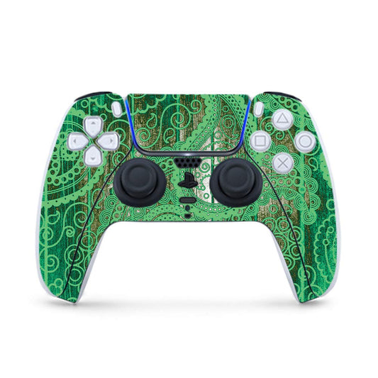 MightySkins Gaming Skin for PS5 / PlayStation 5 Controller - Vintage Paisley | Protective Viny wrap | Easy to Apply and Change Style | Made in The USA