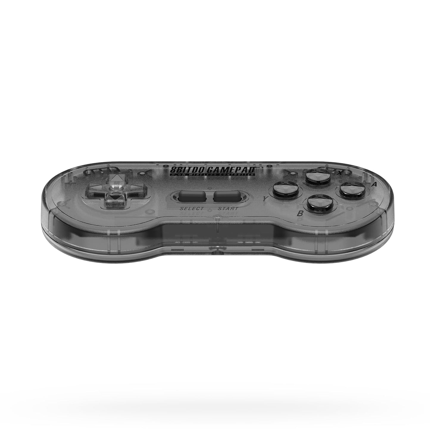 8Bitdo SN30 Wireless Gamepad for SNES/SFC - Transparent Edition, 2.4G, Black