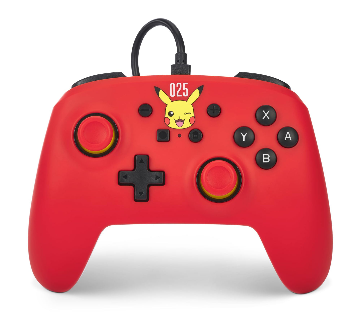 PowerA Nintendo Switch Wired Controller - Laughing Pikachu, 10ft USB Cable, Officially Licensed, Model NSGP0200-01