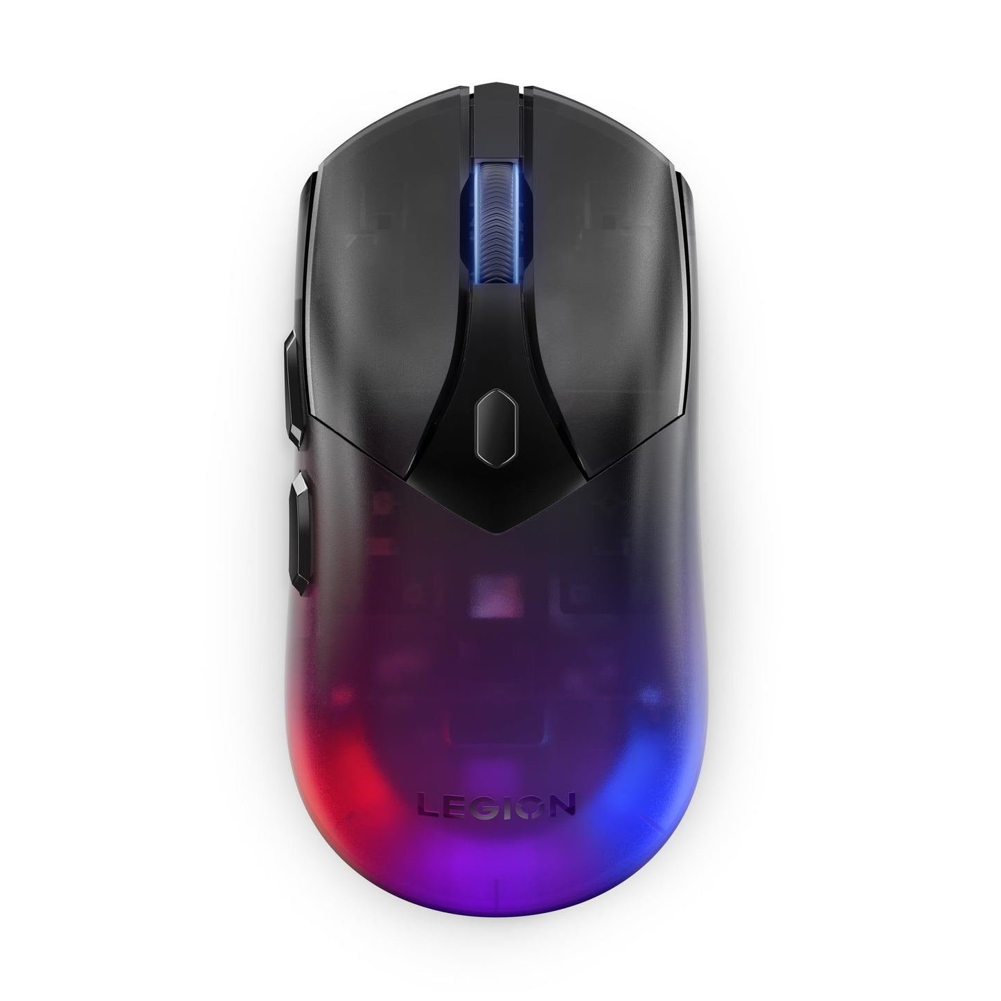 Lenovo Legion M410 Wireless RGB Gaming Mouse - 6 Button Palm Grip Mouse with 16 000 DPI  53 Hour Rechargeable Battery  2-Zone RGB Lighting  NVIDIA Reflex Compatible
