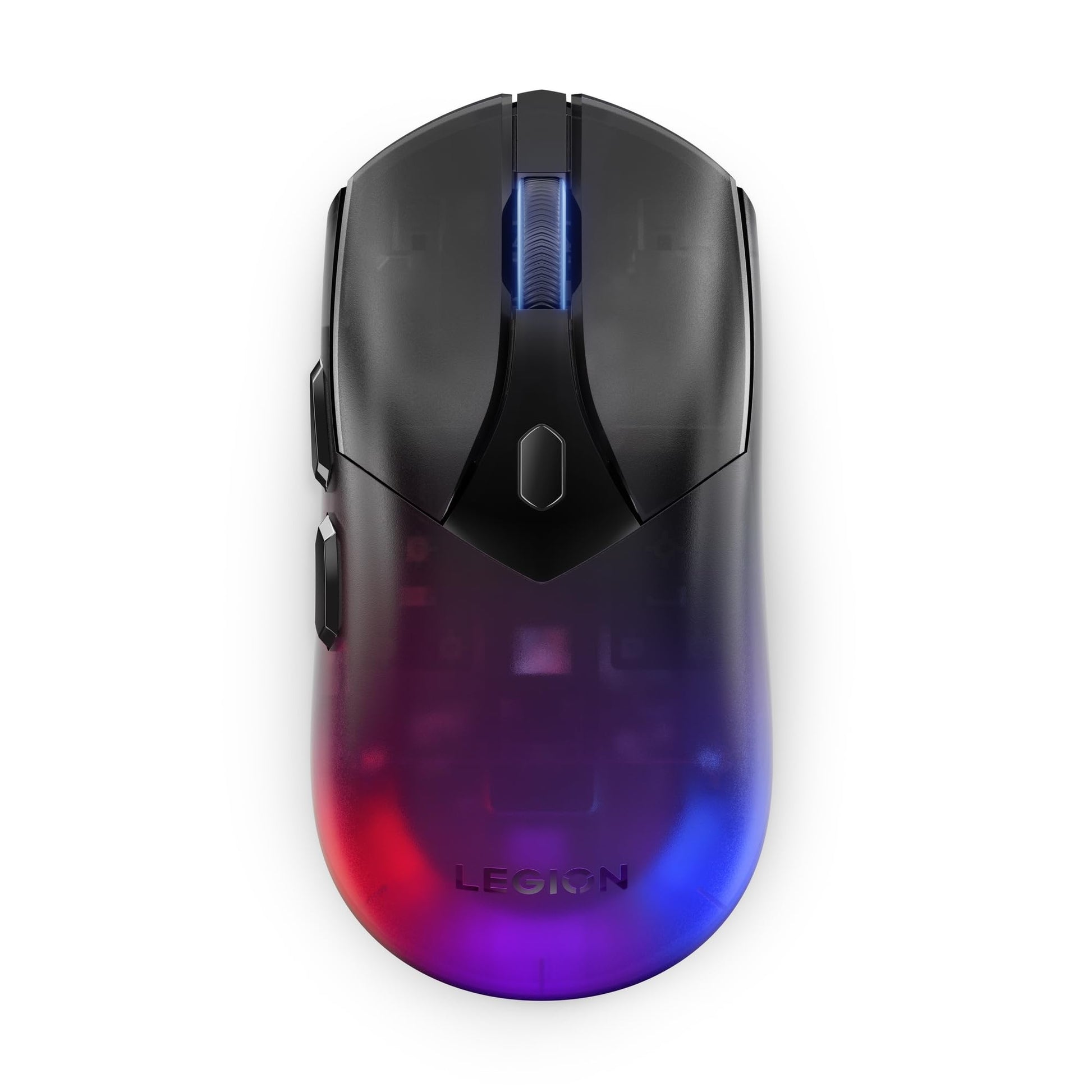 Lenovo Legion M410 Wireless RGB Gaming Mouse - 6 Button Palm Grip Mouse with 16 000 DPI  53 Hour Rechargeable Battery  2-Zone RGB Lighting  NVIDIA Reflex Compatible