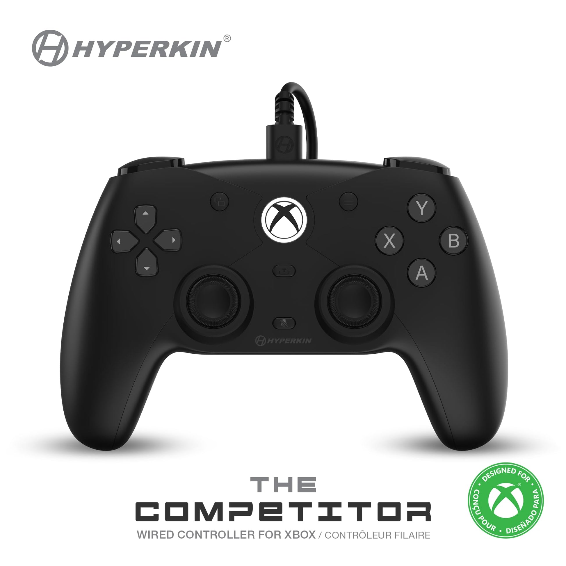Xbox Accessory: Hyperkin The Competitor Wired Controller for Xbox Series X Black