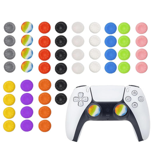 CTHTBZ 50PCS Silicone Thumb Grips for PS5 PS4  Joystick Caps Cover Analog Stick for Xbox 360  Xbox One  Xbox Series X/S for Switch Pro Controller