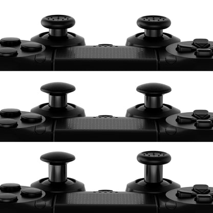 eXtremeRate ThumbsGear Ergonomic Thumbstick for PS5/PS4 Controller, 3 Height Options, Black, Model P4J1101, Durable Plastic