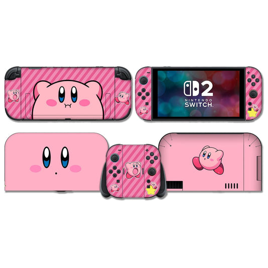 BelugaDesign Dreamy Bubble Skin | Compatible with Nintendo Switch 2 | Cute Pink Kawaii Anime Vinyl Wrap Decal Cover | Pastel Japanese Cartoon Aesthetic Full Console & Dock Sticker Protective Cover