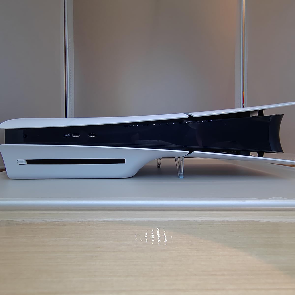 XBERSTAR PS5 Slim Console Stand - Horizontal Bracket Holder with Cooling Feet, Anti-Slip - 6.0x5.0x2.0cm, Disc Edition-A