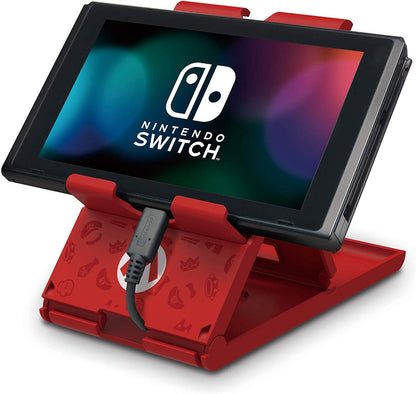 HORI Compact PlayStand - Mario Edition, Adjustable, Black, Officially Licensed for Nintendo Switch, Model NSW-084U