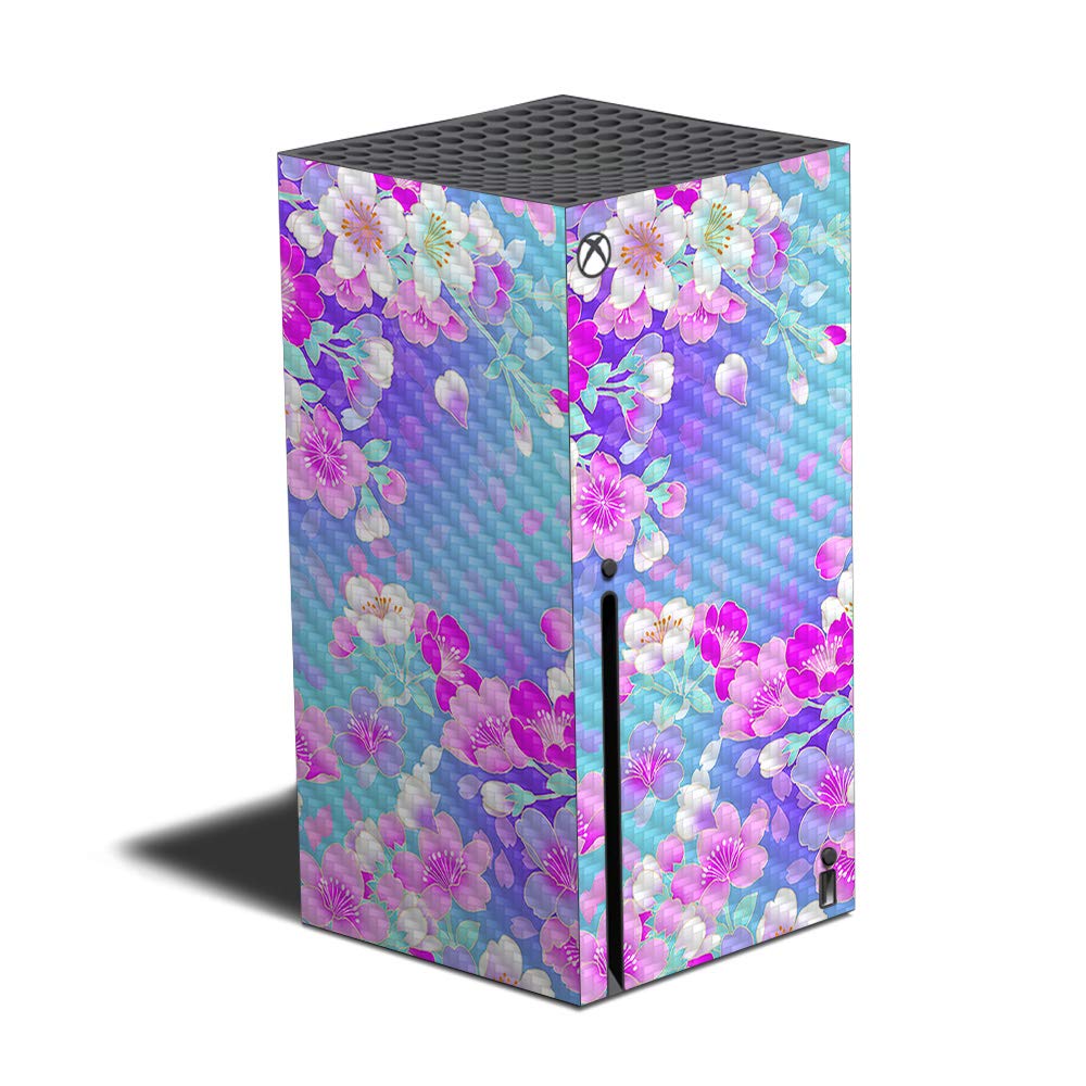 MightySkins Carbon Fiber Skin Compatible with Xbox Series X - in Bloom | Protective  Durable Textured Carbon Fiber Finish | Easy to Apply and Change Styles | Made in The USA (CF-MIXBSERX-in Bloom)