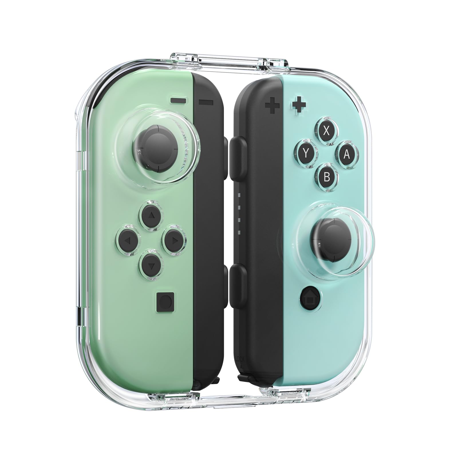 IINE Mini Storage Case for Joy-Con, Portable Dust-Proof Box, Transparent, Model L875, Compatible with Nintendo Switch/OLED