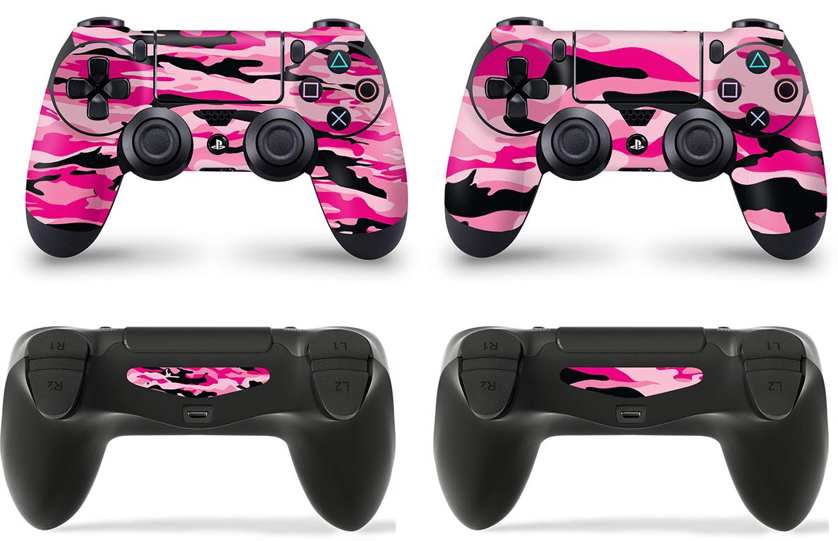 giZmoZ n gadgetZ PS4 Controller Skins - Full Wrap Vinyl Sticker, 2.36x4.72in, Pink Camo, Model GNG-PS4-PINK-C