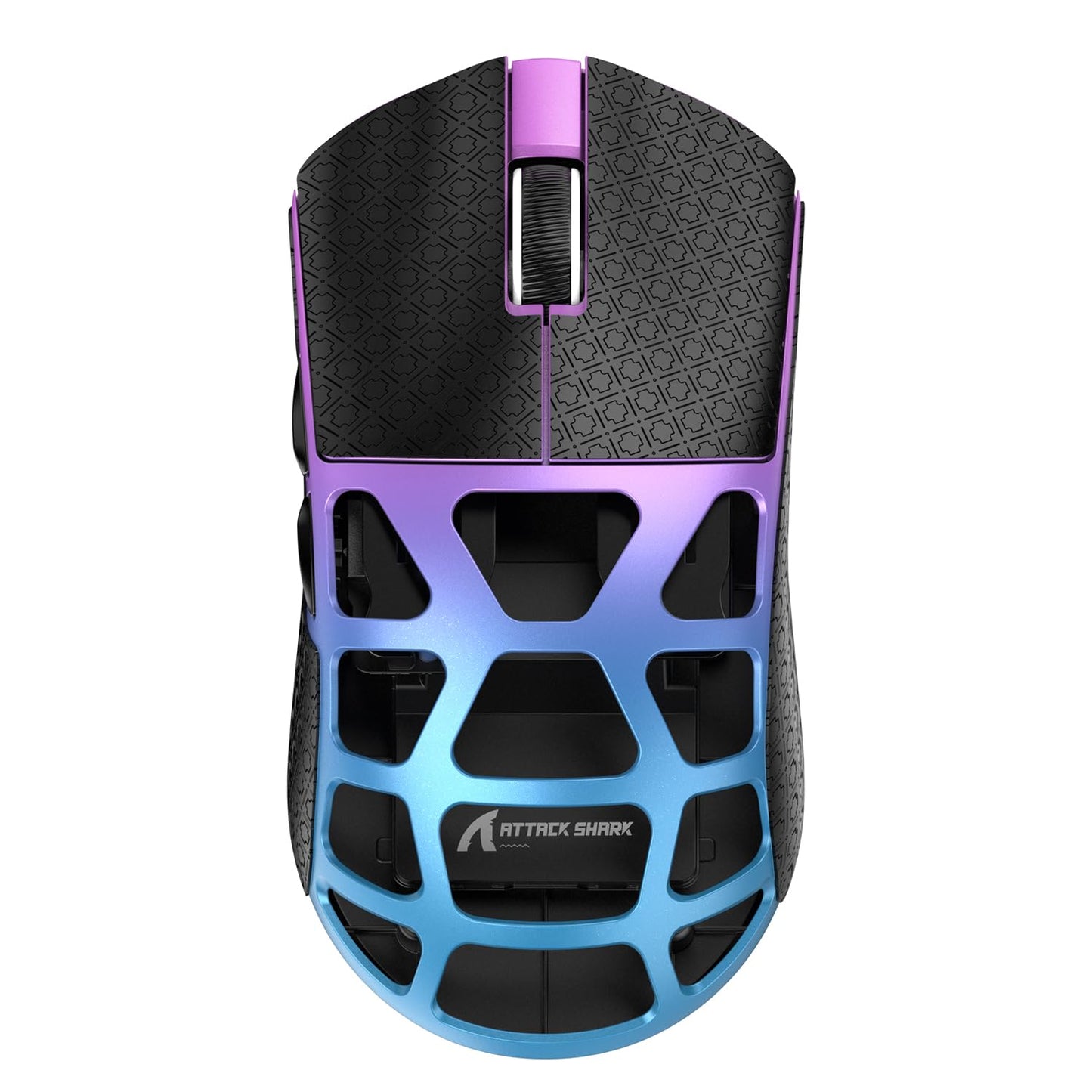 R3 Wireless Gaming Mouse  46g Superlight Magnesium Alloy Triple-Mode Computer Mouse  8000Hz Polling Rate  PAW3395 26K DPI Sensor Programmable Mice with Griptape for PC/Win/Mac (Purple&Blue)