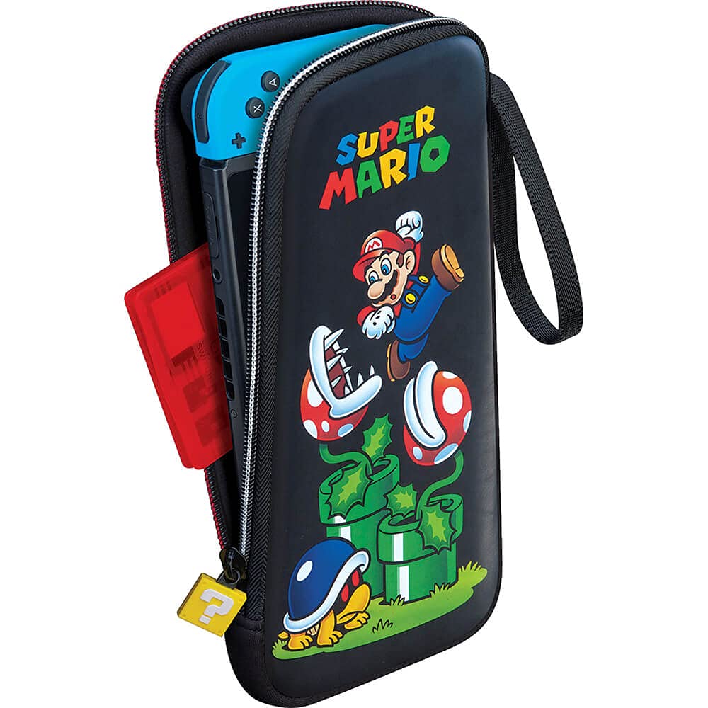 Nintendo Slim Travel Case for Super Mario - Black Nylon Design