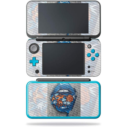 MightySkins Carbon Fiber Skin for Nintendo New 2DS XL - Orange You Glad | Protective  Durable Textured Carbon Fiber Finish | Easy to Apply  Remove  and Change Styles | Made in The USA