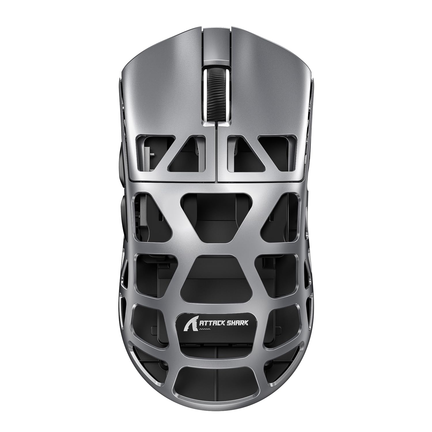 ATTACK SHARK R3 46g Superlight Wireless Gaming Mouse  Magnesium Alloy BT/2.4Ghz/Wired Computer Mouse  PAW3395 26K DPI Sensor  8000Hz Wireless Polling Rate Programmable Mice for PC/Laptop/Mac (Grey)