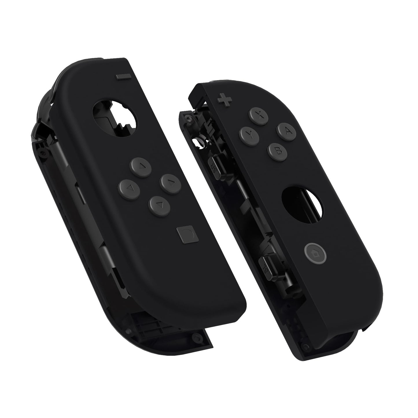 eXtremeRate DIY Replacement Shell Buttons for Nintendo Switch & Switch OLED  Black Soft Touch Custom Housing Case with Full Set Button for Joycon Handheld Controller - Console Shell NOT Included