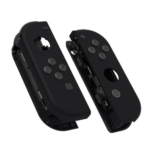 eXtremeRate DIY Replacement Shell Buttons for Nintendo Switch & Switch OLED  Black Soft Touch Custom Housing Case with Full Set Button for Joycon Handheld Controller - Console Shell NOT Included