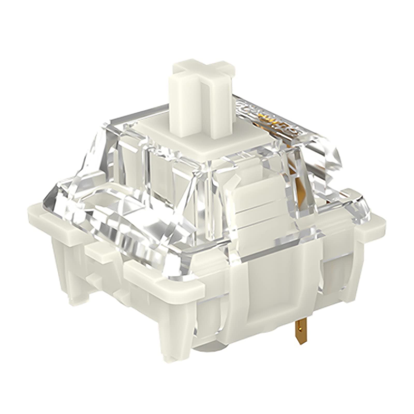 DRAOZA Gateron Pro 2.0 3-Pin Switches - Prelubricated RGB - 108pcs - White Compatible with MX Mechanical Keyboards