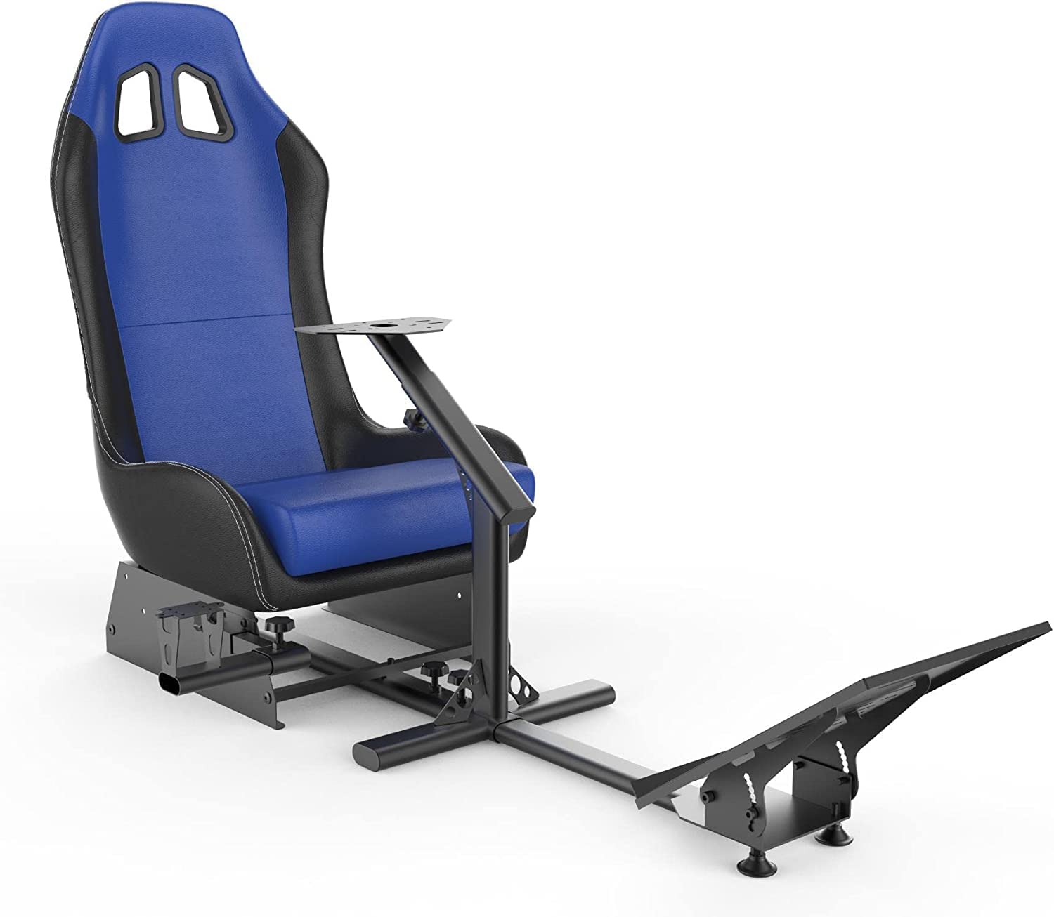 cirearoa Racing Wheel Stand with seat Gaming Chair Driving Cockpit for All Logitech G923 | G29 | G920 | Thrustmaster | Fanatec Wheels | Xbox One  PS4  PC Platforms (Black/Blue)