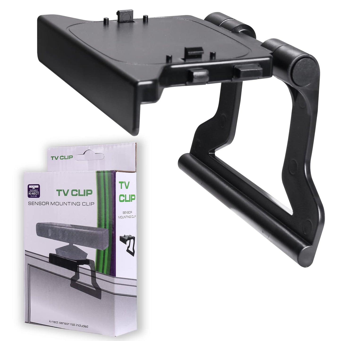 JINHEZO Kinect Sensor Mounting Clip for Xbox 360 - Model JINHEZO-CS-370, Black, 1 Pcs