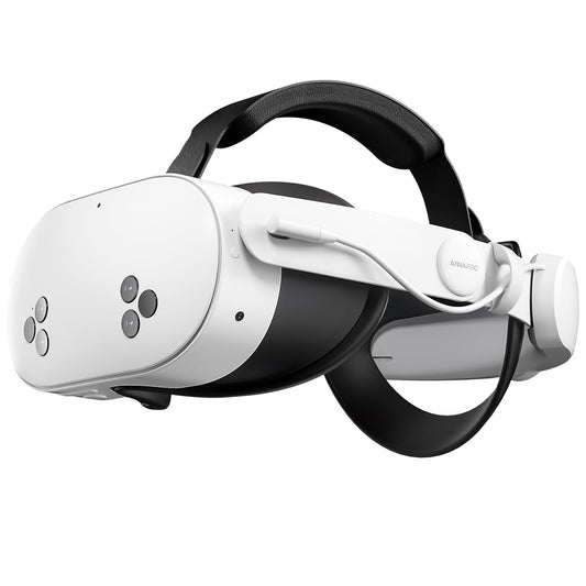 ANNAPRO Battery Head Strap Compatible with Meta Quest 3S/Quest 3/3S Xbox Edition  Elite Strap with 6500mAh Battery Fast Charging for Meta Quest 3S/3 Accessories  Enhance Comfort Extend Playtime  White