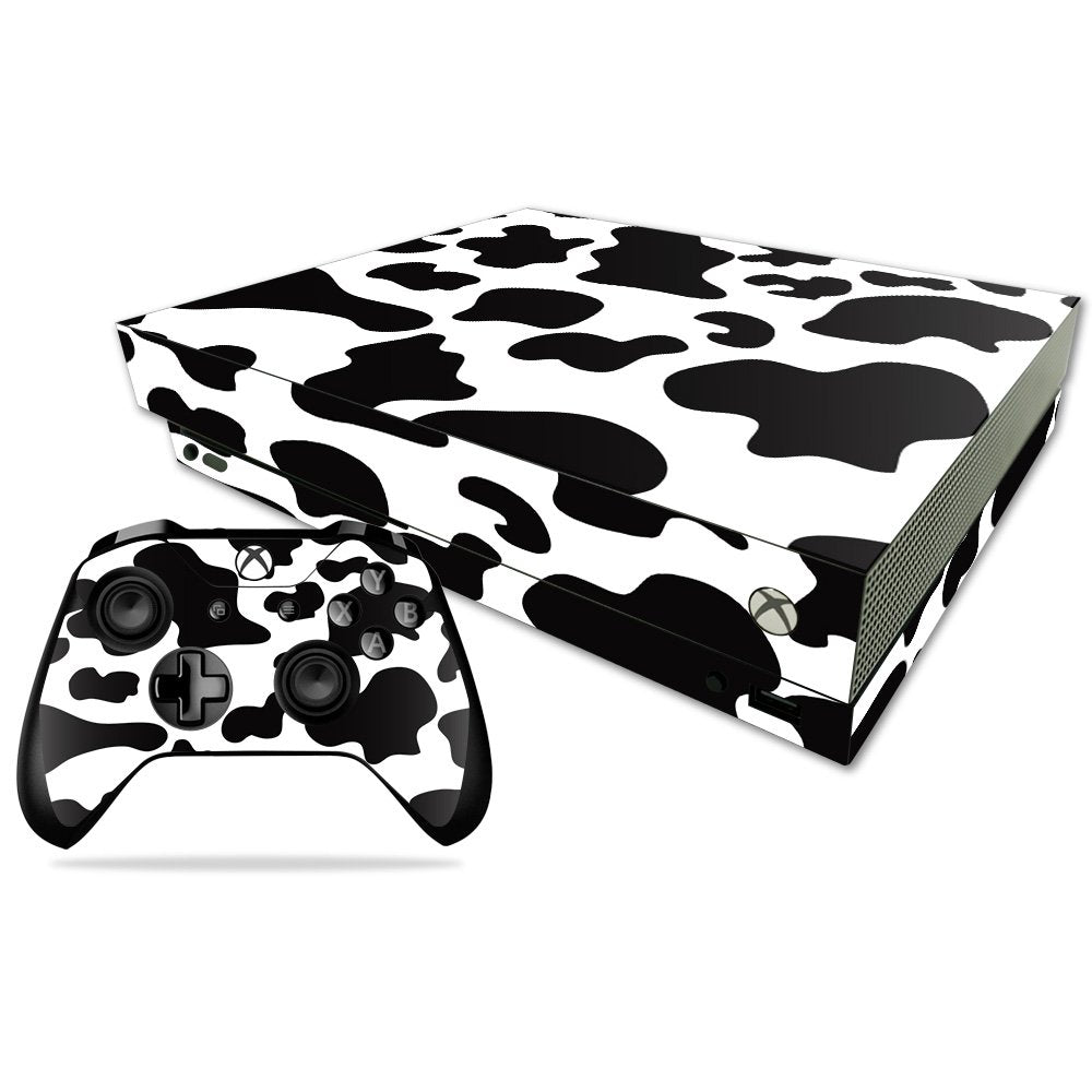 MIGHTY SKINS Xbox One X Skin - Cow Print Vinyl Decal Wrap, 11.6 x 8.9 inches, Durable & Easy to Apply, Model MIXBONXCMB-Cow