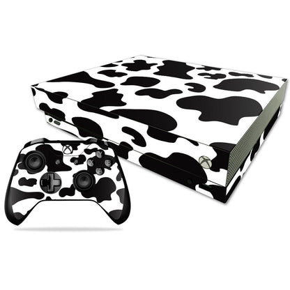 MIGHTY SKINS Xbox One X Skin - Cow Print Vinyl Decal Wrap, 11.6 x 8.9 inches, Durable & Easy to Apply, Model MIXBONXCMB-Cow