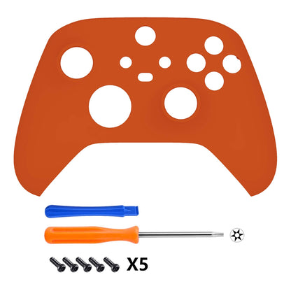 eXtremeRate Orange Replacement Shell for Xbox Series X/S Controller - Soft Touch Grip Custom Cover, Model FX3P304