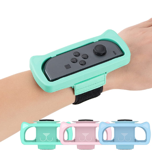 Wristbands Compatible with Just Dance 2025 2024 2023 Switch Game  ID CHINSION Adjustable Elastic Straps Compatible with Nintendo Switch Controllers for Adults Teens and Kids  Blue Pink and Green