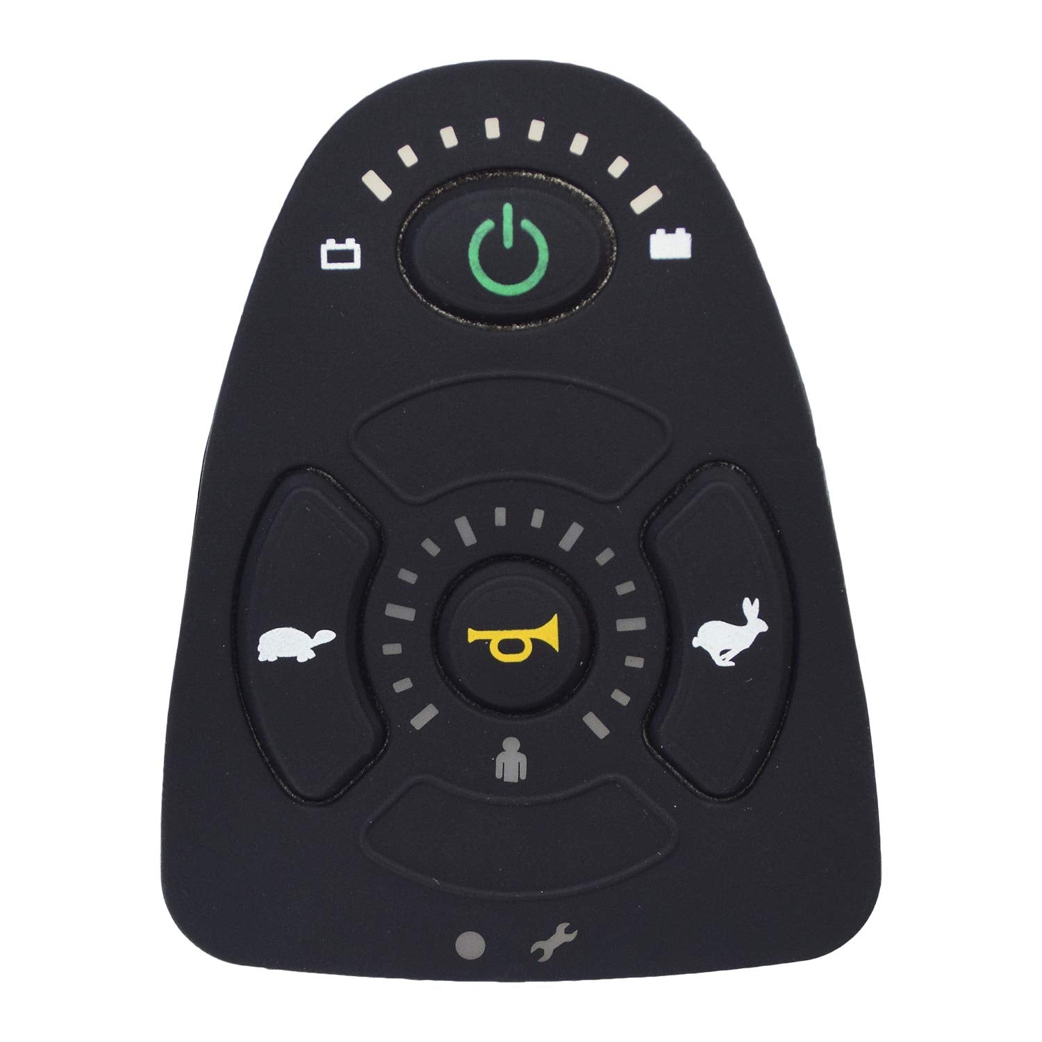 AlveyTech Rubber Keypad for The 4 Key Dynamic shark design DK-REMD01 and DK-REMD02 - Fits Power Wheelchairs  Drive Titan X23  Golden Alante  Compass HD  Invacare Nutron  Jazzy 614 HD  PaceSaver Scout head