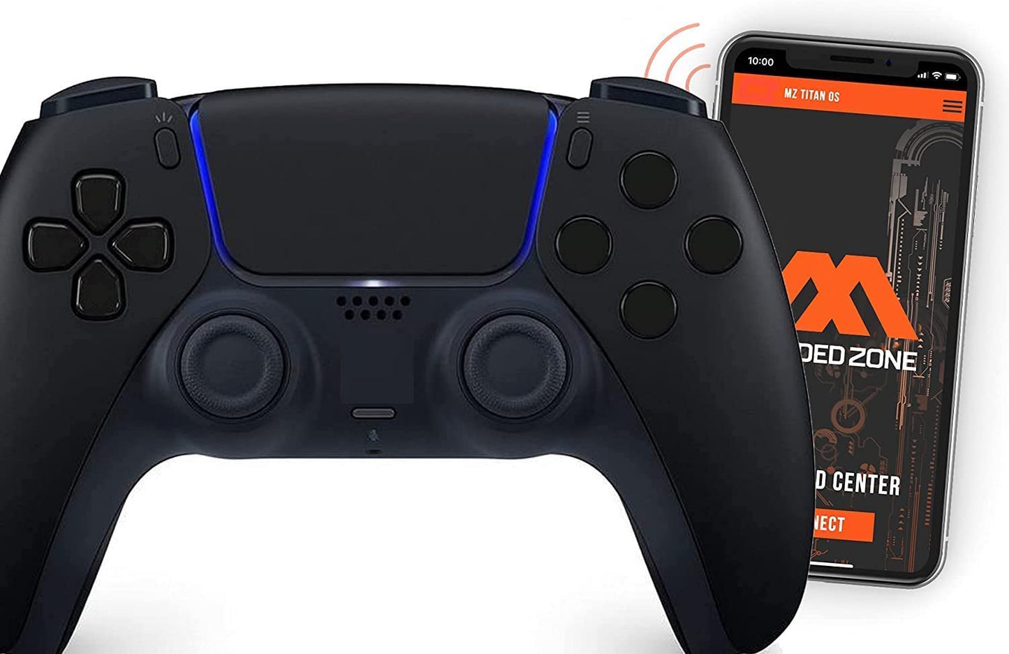 Midnight Black Anti-recoil SMART Rapid Fire Controller Compatible with PS5 Custom Modded Controller all shooter games & more