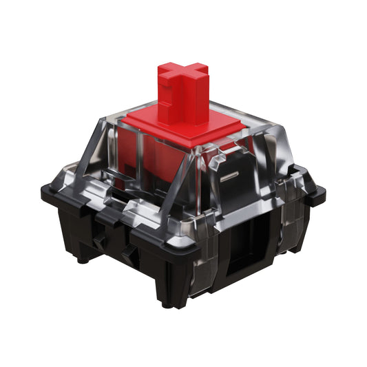 GATERON KS-15 Optical Red Switches | 120 PCS | 45g Force | Linear | Clear Top RGB for Gaming Keyboard
