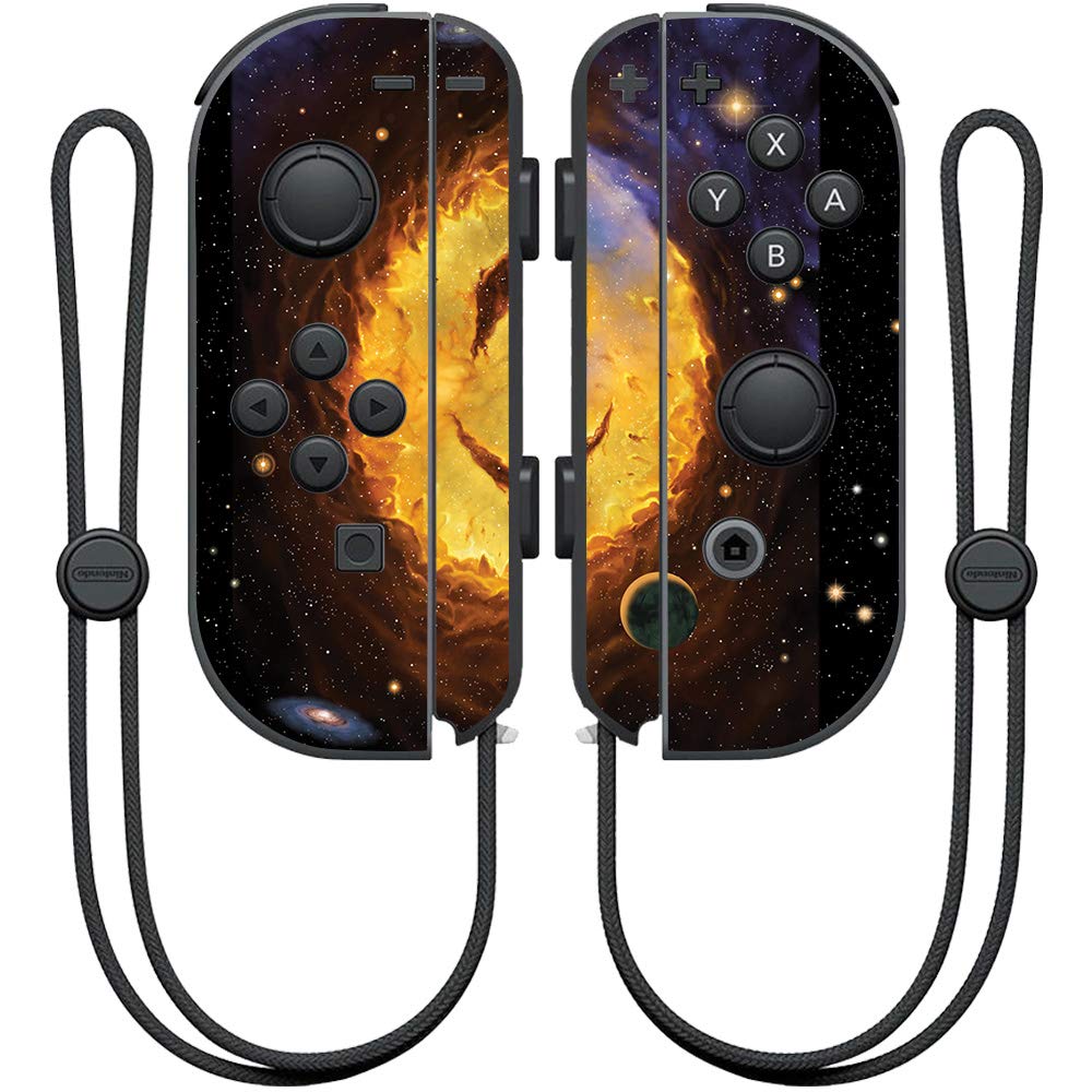 MightySkins Skin Compatible with Nintendo Joy-Con Controller - Galaxy Smile | Protective  Durable  and Unique Vinyl Decal wrap Cover | Easy to Apply  Remove  and Change Styles | Made in The USA