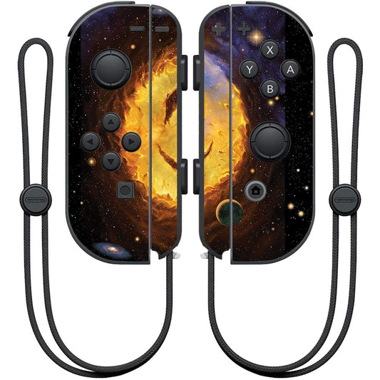 MightySkins Skin Compatible with Nintendo Joy-Con Controller - Galaxy Smile | Protective  Durable  and Unique Vinyl Decal wrap Cover | Easy to Apply  Remove  and Change Styles | Made in The USA