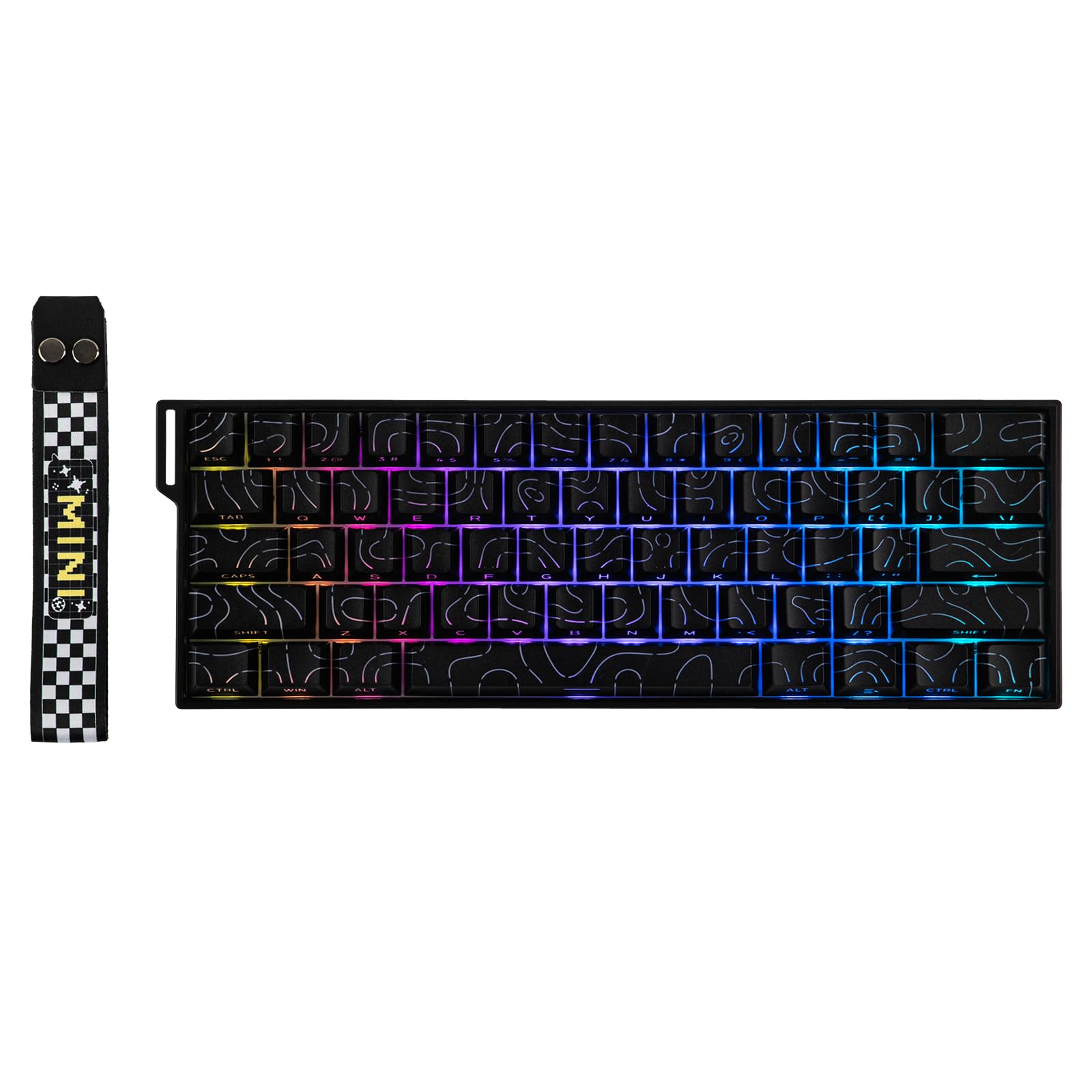 EPOMAKER Aula MINI60 HE Hall Effect Gaming Keyboard  2.4GHz/BT  8K Hz Polling  SOCD & DKS  Adjustable Actuation & Fast Trigger  PBT Keycap  60% Wireless Mechanical Keyboard for Win/Mac (Max)