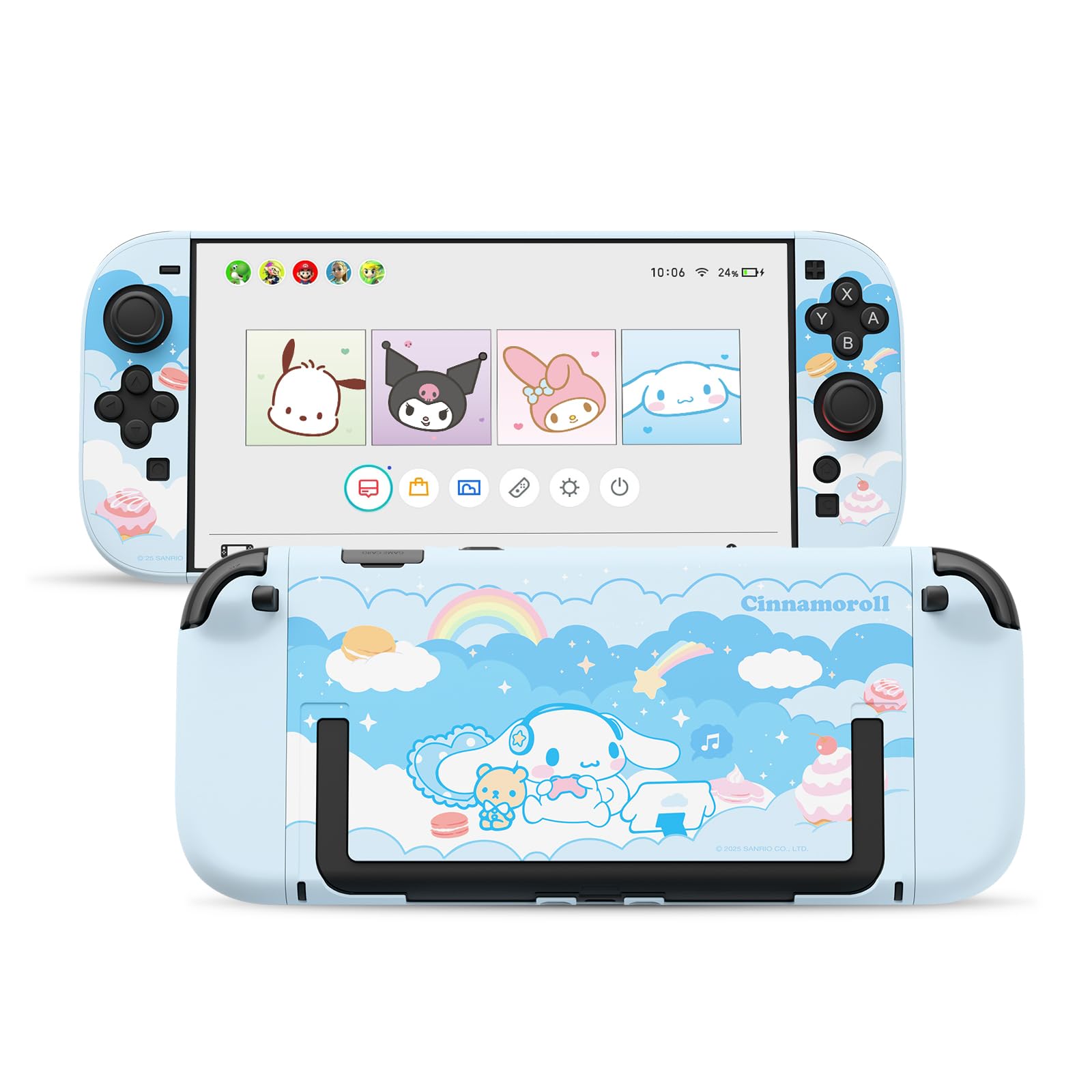 Kuitmor Protective Case Compatible with Switch 2 Model 2025  Hard PC Dockable Scratch&Shock Protection Cover Designed for Switch 2025 - DEG