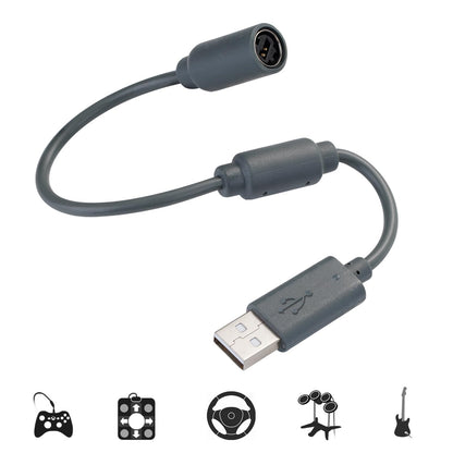 CSDWELL USB Breakaway Cable for Logitech & Thrustmaster Wheels, Model KB26, Grey