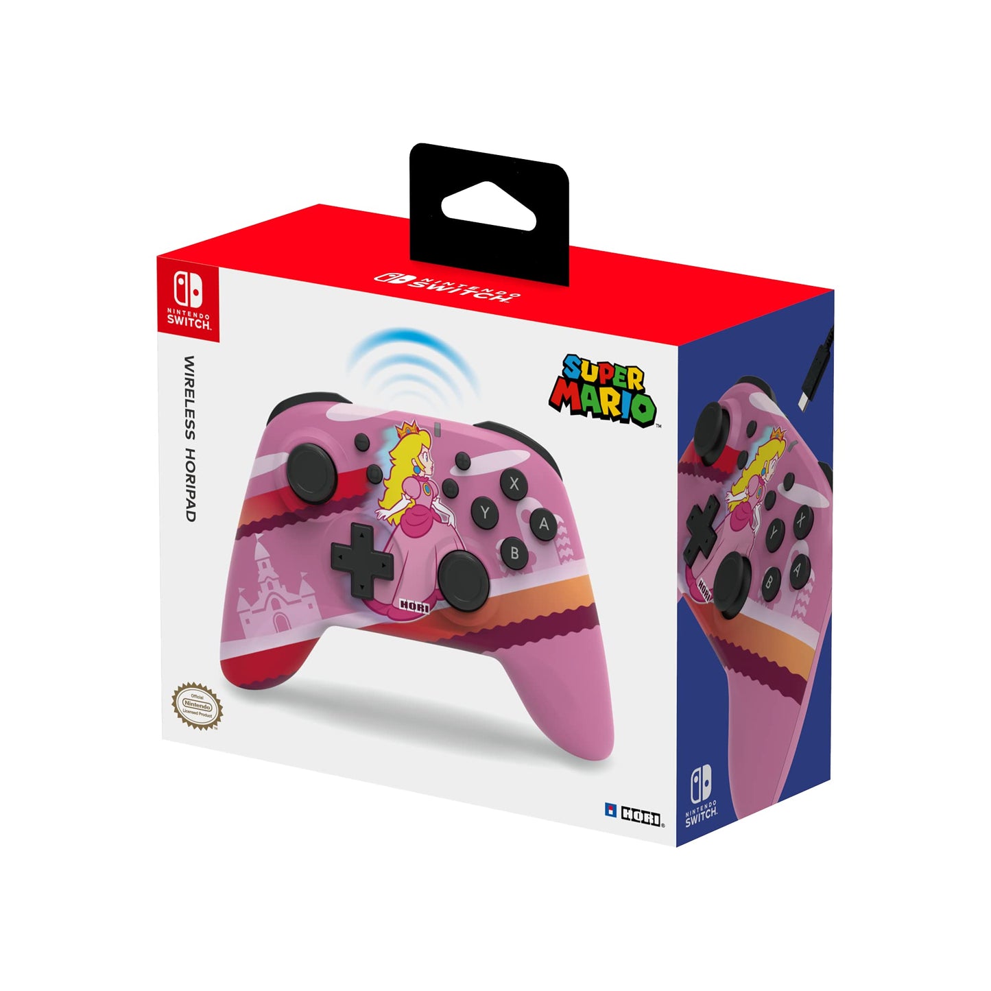 HORI Wireless HORIPAD Pro Controller for Nintendo Switch - Pink, Model NSW-360U, Officially Licensed
