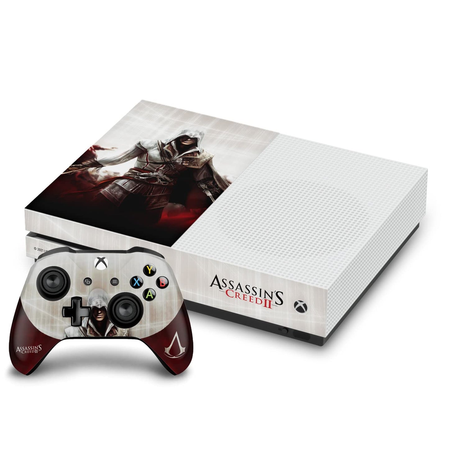Head Case Designs Officially Licensed Assassins Creed Cover Art II Graphics Vinyl Sticker Gaming Skin Decal Cover Compatible With Xbox One S Console and Controller Bundle