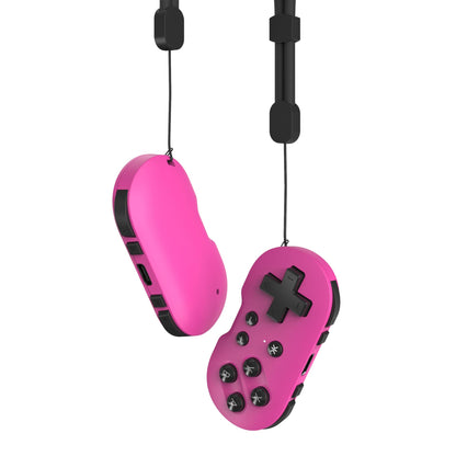 CRKD ATOM Keychain Controller for Nintendo Switch, PC, Mac, Mobile - Mini, Hot Pink, Model 24-AT