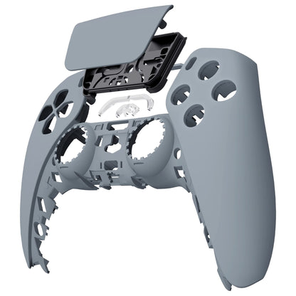 eXtremeRate Touchpad Shell for PS5 Controller BDM-010, New Hope Gray, DIY Replacement Cover