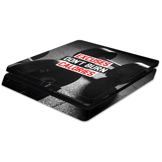 MIGHTY SKINS PS4 Slim Skin - Burn Calories Vinyl Decal Cover, Easy to Apply & Remove, Protective & Durable, Made in USA