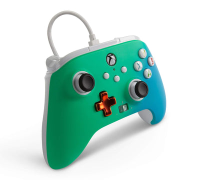 PowerA Enhanced Wired Gaming Controller for Xbox & PC - Seafoam Fade, Officially Licensed