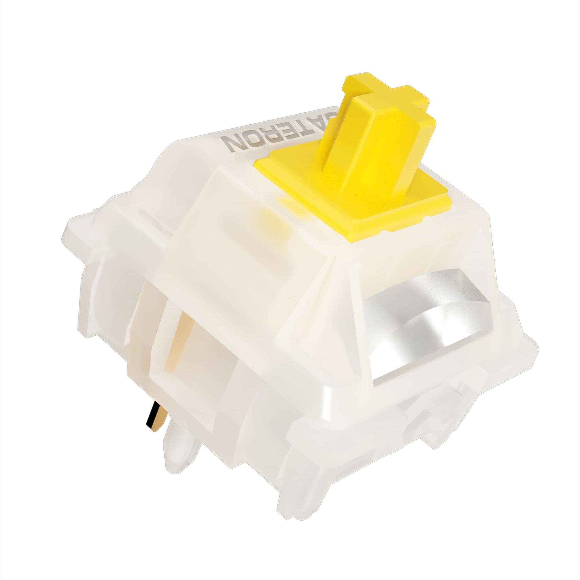Gateron Milky Yellow Pro V3 Keyboard Switches Pre-lubed 5-Pin Linear Switches with Light Guide Pole for MX Mechanical Gaming Keyboard(Milky Yellow Pro V3 108Pcs)