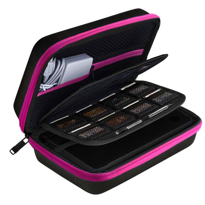 AUSTOR Case for Nintendo New 3DS XL - Nylon, Black + Rose Color