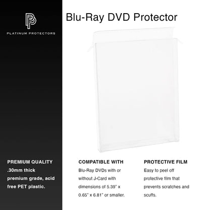 Viturio Protector Cases for BLU-RAY, Steelbooks, PS3, PS4, Xbox ONE - Clear, 10 Pack