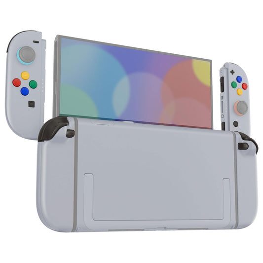eXtremeRate DIY Replacement Shell Buttons for Nintendo Switch 2  Custom Full Set Rear Back Plate Controller Housing with Button for Switch2 Handheld Console & Joycon 2 - Deluxe Version - New Hope Gray