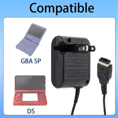 BTFO Gameboy Advance SP Charger Kit - Black Portable Wall Charger & Data Cable for DS/GBA SP Systems, Model G29112